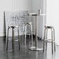 Industrial Round Bar Counter Table Metal Dining Table for Kitchen 23.6"L x 23.6"W x 43.3"H Without Chairs Clearhalo 'Bar Furniture' 'Bar Tables' 'bar_tables' 'furn' 'furn_bar_tables' 'Furniture' 'furniture_bar_tables' 'Kitchen & Dining Furniture' 4779877