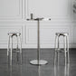 Industrial Round Bar Counter Table Metal Dining Table for Kitchen 31.5"L x 31.5"W x 42.9"H Without Chairs Clearhalo 'Bar Furniture' 'Bar Tables' 'bar_tables' 'furn' 'furn_bar_tables' 'Furniture' 'furniture_bar_tables' 'Kitchen & Dining Furniture' 4779878