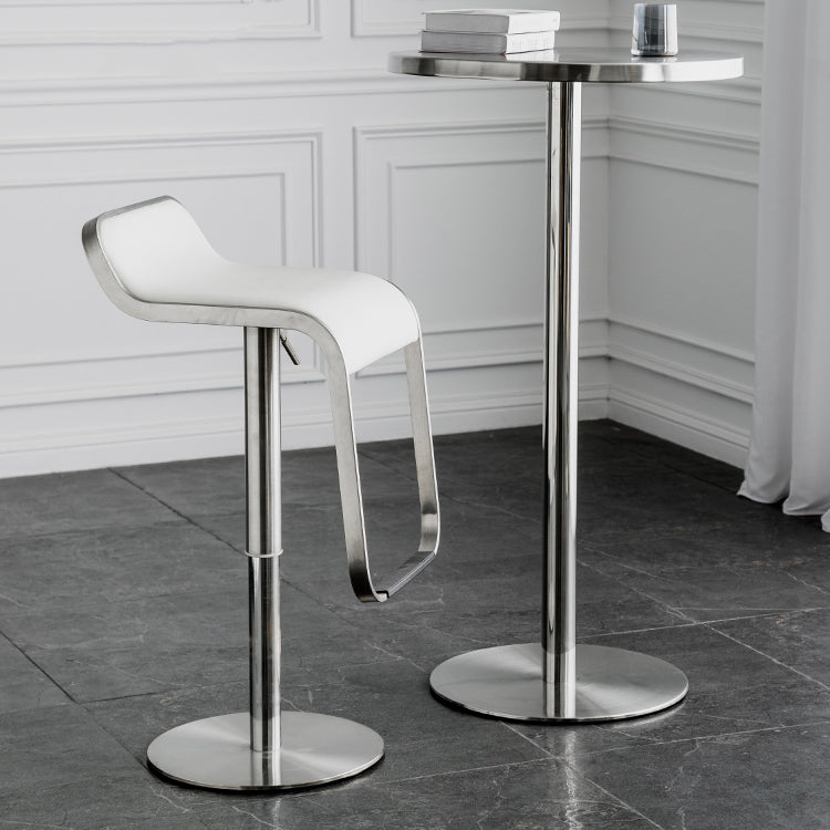 Industrial Round Bar Counter Table Metal Dining Table for Kitchen Clearhalo 'Bar Furniture' 'Bar Tables' 'bar_tables' 'furn' 'furn_bar_tables' 'Furniture' 'furniture_bar_tables' 'Kitchen & Dining Furniture' 4779885