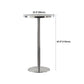 Industrial Round Bar Counter Table Metal Dining Table for Kitchen Clearhalo 'Bar Furniture' 'Bar Tables' 'bar_tables' 'furn' 'furn_bar_tables' 'Furniture' 'furniture_bar_tables' 'Kitchen & Dining Furniture' 4779891