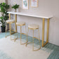 Rectangle Bar Dining Table Traditional Luxury Bar Table with Sled Base 70.9"L x 15.7"W x 41.3"H Without Chairs Clearhalo 'Bar Furniture' 'Bar Tables' 'bar_tables' 'furn' 'furn_bar_tables' 'Furniture' 'furniture_bar_tables' 'Kitchen & Dining Furniture' 4779896