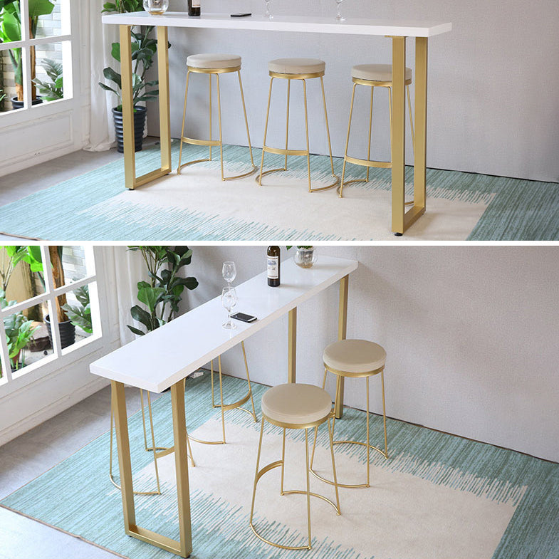 Rectangle Bar Dining Table Traditional Luxury Bar Table with Sled Base Clearhalo 'Bar Furniture' 'Bar Tables' 'bar_tables' 'furn' 'furn_bar_tables' 'Furniture' 'furniture_bar_tables' 'Kitchen & Dining Furniture' 4779903