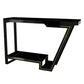 Nordic Glam Rectangle Bar Counter Table Sintered Stone Dining Table for Home 47.2"L x 15.7"W x 41.3"H Black Without Chairs Clearhalo 'Bar Furniture' 'Bar Tables' 'bar_tables' 'furn' 'furn_bar_tables' 'Furniture' 'furniture_bar_tables' 'Kitchen & Dining Furniture' 4779915