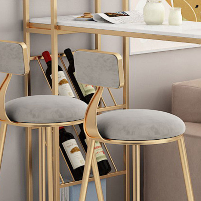 Nordic Glam Rectangle Bar Counter Table Sintered Stone Dining Table with Metal Legs Clearhalo 'Bar Furniture' 'Bar Tables' 'bar_tables' 'furn' 'furn_bar_tables' 'Furniture' 'furniture_bar_tables' 'Kitchen & Dining Furniture' 4779929