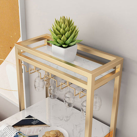 Nordic Glam Rectangle Bar Counter Table Sintered Stone Dining Table with Metal Legs Clearhalo 'Bar Furniture' 'Bar Tables' 'bar_tables' 'furn' 'furn_bar_tables' 'Furniture' 'furniture_bar_tables' 'Kitchen & Dining Furniture' 4779930