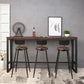 Industrial Rectangle Bar Counter Table Wooden Dining Table for Kitchen 70.9"L x 15.7"W x 41.3"H Without Chairs Clearhalo 'Bar Furniture' 'Bar Tables' 'bar_tables' 'furn' 'furn_bar_tables' 'Furniture' 'furniture_bar_tables' 'Kitchen & Dining Furniture' 4779974