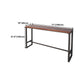 Industrial Rectangle Bar Counter Table Wooden Dining Table for Kitchen Clearhalo 'Bar Furniture' 'Bar Tables' 'bar_tables' 'furn' 'furn_bar_tables' 'Furniture' 'furniture_bar_tables' 'Kitchen & Dining Furniture' 4779988