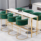 Scandinavian Bar and Counter Stool Low Back Stool with Pedestal Base in Gold Clearhalo 'Bar Furniture' 'Bar Stools' 'bar_stools' 'furn' 'furn_bar_stools' 'Furniture' 'furniture_bar_stools' 'Kitchen & Dining Furniture' 4780018