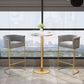 Scandinavian Bar and Counter Stool Low Back Stool with Pedestal Base in Gold Clearhalo 'Bar Furniture' 'Bar Stools' 'bar_stools' 'furn' 'furn_bar_stools' 'Furniture' 'furniture_bar_stools' 'Kitchen & Dining Furniture' 4780023