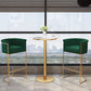 Scandinavian Bar and Counter Stool Low Back Stool with Pedestal Base in Gold Clearhalo 'Bar Furniture' 'Bar Stools' 'bar_stools' 'furn' 'furn_bar_stools' 'Furniture' 'furniture_bar_stools' 'Kitchen & Dining Furniture' 4780027