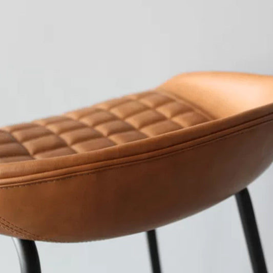 Scandinavian Metal Kitchen Dining Room Armless Stool Low Back Bar Stool Clearhalo 'Bar Furniture' 'Bar Stools' 'bar_stools' 'furn' 'furn_bar_stools' 'Furniture' 'furniture_bar_stools' 'Kitchen & Dining Furniture' 4780047