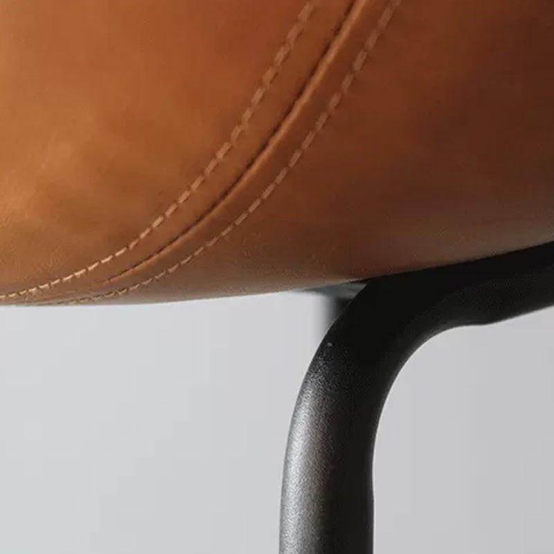 Scandinavian Metal Kitchen Dining Room Armless Stool Low Back Bar Stool Clearhalo 'Bar Furniture' 'Bar Stools' 'bar_stools' 'furn' 'furn_bar_stools' 'Furniture' 'furniture_bar_stools' 'Kitchen & Dining Furniture' 4780049