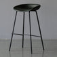 Scandinavian Metal Kitchen Dining Room Armless Stool Low Back Bar Stool Blackish Green 1 Piece Clearhalo 'Bar Furniture' 'Bar Stools' 'bar_stools' 'furn' 'furn_bar_stools' 'Furniture' 'furniture_bar_stools' 'Kitchen & Dining Furniture' 4780058