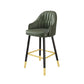 Contemporary Metal Kitchen Dining Room Arm Stool Low Back Bar Stool Green 1 Piece Clearhalo 'Bar Furniture' 'Bar Stools' 'bar_stools' 'Furniture' 'furniture_bar_stools' 'Kitchen & Dining Furniture' 4780162