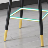 Contemporary Metal Kitchen Dining Room Arm Stool Low Back Bar Stool Clearhalo 'Bar Furniture' 'Bar Stools' 'bar_stools' 'Furniture' 'furniture_bar_stools' 'Kitchen & Dining Furniture' 4780166