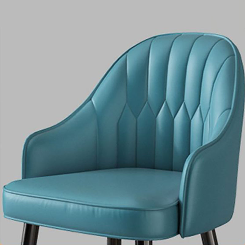 Contemporary Metal Kitchen Dining Room Arm Stool Low Back Bar Stool Clearhalo 'Bar Furniture' 'Bar Stools' 'bar_stools' 'Furniture' 'furniture_bar_stools' 'Kitchen & Dining Furniture' 4780167