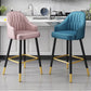 Contemporary Metal Kitchen Dining Room Arm Stool Low Back Bar Stool Clearhalo 'Bar Furniture' 'Bar Stools' 'bar_stools' 'Furniture' 'furniture_bar_stools' 'Kitchen & Dining Furniture' 4780170