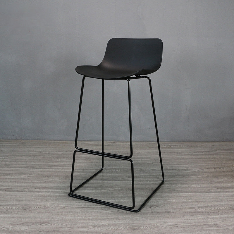 Modern Style Bar-stool Plastic Counter Bar Stool with Metal Legs for Restaurant Clearhalo 'Bar Furniture' 'Bar Stools' 'bar_stools' 'furn' 'furn_bar_stools' 'Furniture' 'furniture_bar_stools' 'Kitchen & Dining Furniture' 4780198
