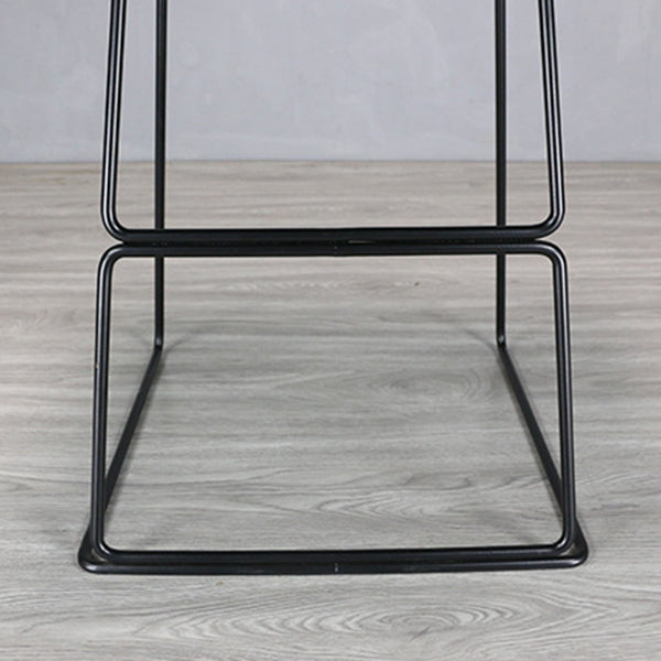 Modern Style Bar-stool Plastic Counter Bar Stool with Metal Legs for Restaurant Clearhalo 'Bar Furniture' 'Bar Stools' 'bar_stools' 'furn' 'furn_bar_stools' 'Furniture' 'furniture_bar_stools' 'Kitchen & Dining Furniture' 4780207
