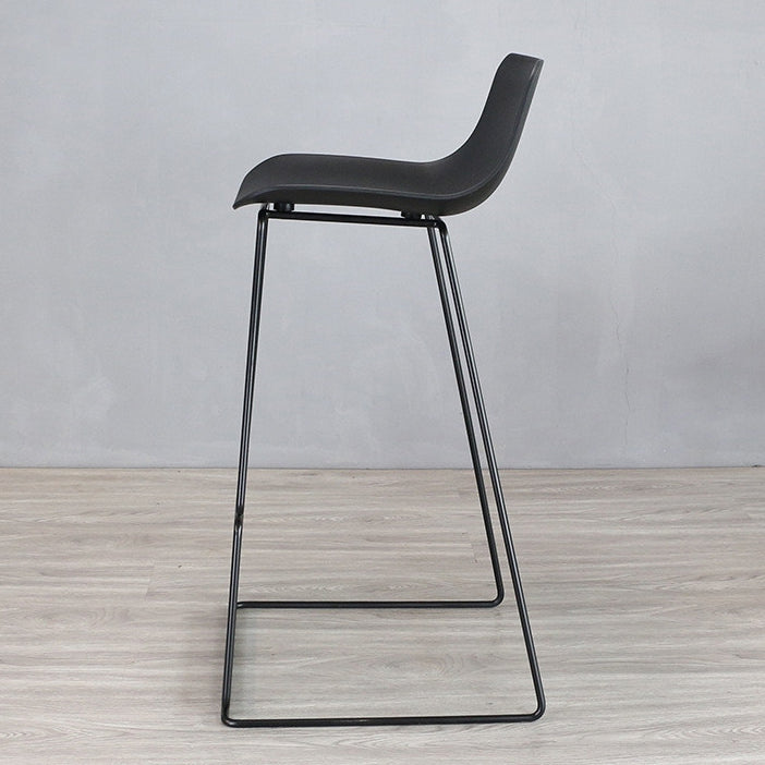 Modern Style Bar-stool Plastic Counter Bar Stool with Metal Legs for Restaurant Clearhalo 'Bar Furniture' 'Bar Stools' 'bar_stools' 'furn' 'furn_bar_stools' 'Furniture' 'furniture_bar_stools' 'Kitchen & Dining Furniture' 4780210