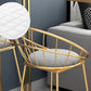 Glam Metal Bar and Counter Stool Low Back Stool with Sled Base Clearhalo 'Bar Furniture' 'Bar Stools' 'bar_stools' 'furn' 'furn_bar_stools' 'Furniture' 'furniture_bar_stools' 'Kitchen & Dining Furniture' 4780250