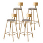 Glam Metal Bar and Counter Stool Low Back Stool with 4 Gold Legs 4 Piece Set Bar Stool(30"H) Clearhalo 'Bar Furniture' 'Bar Stools' 'bar_stools' 'furn' 'furn_bar_stools' 'Furniture' 'furniture_bar_stools' 'Kitchen & Dining Furniture' 4780280