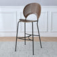 Contemporary Wood Bar and Counter Stool Low Back Stool with 4 Legs Brown 1 Piece Clearhalo 'Bar Furniture' 'Bar Stools' 'bar_stools' 'furn' 'furn_bar_stools' 'Furniture' 'furniture_bar_stools' 'Kitchen & Dining Furniture' 4780291