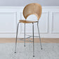 Contemporary Wood Bar and Counter Stool Low Back Stool with 4 Legs Natural 1 Piece Clearhalo 'Bar Furniture' 'Bar Stools' 'bar_stools' 'furn' 'furn_bar_stools' 'Furniture' 'furniture_bar_stools' 'Kitchen & Dining Furniture' 4780297