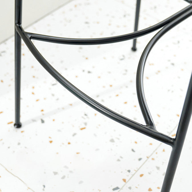 Contemporary Wood Bar and Counter Stool Low Back Stool with 4 Legs Clearhalo 'Bar Furniture' 'Bar Stools' 'bar_stools' 'furn' 'furn_bar_stools' 'Furniture' 'furniture_bar_stools' 'Kitchen & Dining Furniture' 4780300