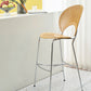 Contemporary Wood Bar and Counter Stool Low Back Stool with 4 Legs Clearhalo 'Bar Furniture' 'Bar Stools' 'bar_stools' 'furn' 'furn_bar_stools' 'Furniture' 'furniture_bar_stools' 'Kitchen & Dining Furniture' 4780302