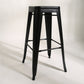 Industrial Bar and Counter Stool Metal Square Stool with 4 Legs Black 1 Piece Clearhalo 'Bar Furniture' 'Bar Stools' 'bar_stools' 'furn' 'furn_bar_stools' 'Furniture' 'furniture_bar_stools' 'Kitchen & Dining Furniture' 4780305