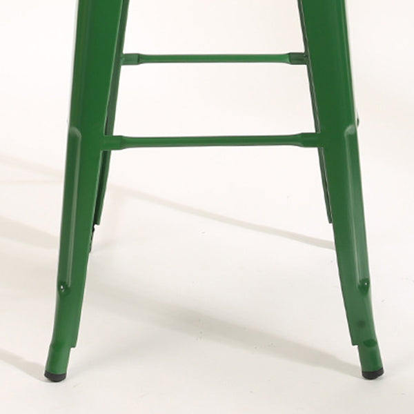 Industrial Bar and Counter Stool Metal Square Stool with 4 Legs Clearhalo 'Bar Furniture' 'Bar Stools' 'bar_stools' 'furn' 'furn_bar_stools' 'Furniture' 'furniture_bar_stools' 'Kitchen & Dining Furniture' 4780316