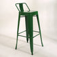 Industrial Bar and Counter Stool Metal Square Stool with 4 Legs Green 1 Piece Clearhalo 'Bar Furniture' 'Bar Stools' 'bar_stools' 'furn' 'furn_bar_stools' 'Furniture' 'furniture_bar_stools' 'Kitchen & Dining Furniture' 4780322