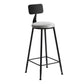 Industrial Bar and Counter Stool Metal Stool with Black Base Clearhalo 'Bar Furniture' 'Bar Stools' 'bar_stools' 'furn' 'furn_bar_stools' 'Furniture' 'furniture_bar_stools' 'Kitchen & Dining Furniture' 4780353