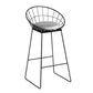 Industrial Bar and Counter Stool Metal Stool with Black Base Light Gray 1 Piece Bar Stool(30"H) Clearhalo 'Bar Furniture' 'Bar Stools' 'bar_stools' 'furn' 'furn_bar_stools' 'Furniture' 'furniture_bar_stools' 'Kitchen & Dining Furniture' 4780356