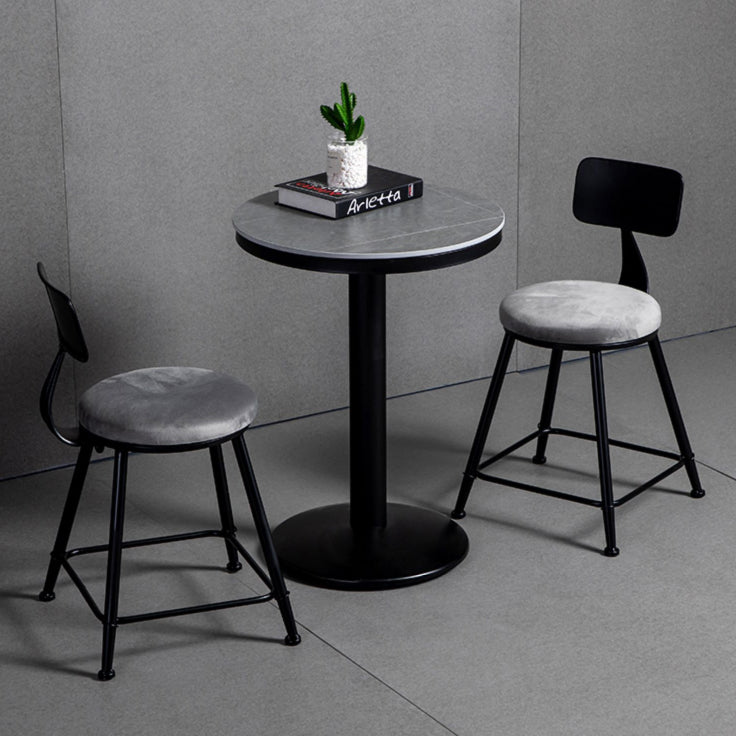 Industrial Bar and Counter Stool Metal Stool with Black Base Clearhalo 'Bar Furniture' 'Bar Stools' 'bar_stools' 'furn' 'furn_bar_stools' 'Furniture' 'furniture_bar_stools' 'Kitchen & Dining Furniture' 4780357