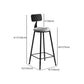 Industrial Bar and Counter Stool Metal Stool with Black Base Clearhalo 'Bar Furniture' 'Bar Stools' 'bar_stools' 'furn' 'furn_bar_stools' 'Furniture' 'furniture_bar_stools' 'Kitchen & Dining Furniture' 4780363