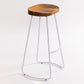 Industrial Bar and Counter Stool Solid Wood Stool with White Base Clearhalo 'Bar Furniture' 'Bar Stools' 'bar_stools' 'furn' 'furn_bar_stools' 'Furniture' 'furniture_bar_stools' 'Kitchen & Dining Furniture' 4780365