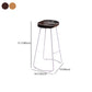 Industrial Bar and Counter Stool Solid Wood Stool with White Base Clearhalo 'Bar Furniture' 'Bar Stools' 'bar_stools' 'furn' 'furn_bar_stools' 'Furniture' 'furniture_bar_stools' 'Kitchen & Dining Furniture' 4780376