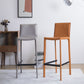 Contemporary Bar and Counter Stool Low Back Stool with 4 Legs Clearhalo 'Bar Furniture' 'Bar Stools' 'bar_stools' 'furn' 'furn_bar_stools' 'Furniture' 'furniture_bar_stools' 'Kitchen & Dining Furniture' 4780395
