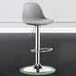 Metal Contemporary Kitchen Dining Room Armless Stool Adjustable Height Barstool Grey Silver 1 Piece Clearhalo 'Bar Furniture' 'Bar Stools' 'bar_stools' 'furn' 'furn_bar_stools' 'Furniture' 'furniture_bar_stools' 'Kitchen & Dining Furniture' 4780414
