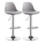 Metal Contemporary Kitchen Dining Room Armless Stool Adjustable Height Barstool Grey Silver 2 Piece Set Clearhalo 'Bar Furniture' 'Bar Stools' 'bar_stools' 'furn' 'furn_bar_stools' 'Furniture' 'furniture_bar_stools' 'Kitchen & Dining Furniture' 4780417