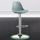 Metal Contemporary Kitchen Dining Room Armless Stool Adjustable Height Barstool Green Silver 1 Piece Clearhalo 'Bar Furniture' 'Bar Stools' 'bar_stools' 'furn' 'furn_bar_stools' 'Furniture' 'furniture_bar_stools' 'Kitchen & Dining Furniture' 4780425