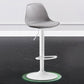 Metal Contemporary Kitchen Dining Room Armless Stool Adjustable Height Barstool Grey White 1 Piece Clearhalo 'Bar Furniture' 'Bar Stools' 'bar_stools' 'furn' 'furn_bar_stools' 'Furniture' 'furniture_bar_stools' 'Kitchen & Dining Furniture' 4780434
