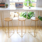Contemporary Bar and Counter Stool Backless Stool with Metal Base Clearhalo 'Bar Furniture' 'Bar Stools' 'bar_stools' 'furn' 'furn_bar_stools' 'Furniture' 'furniture_bar_stools' 'Kitchen & Dining Furniture' 4780450