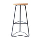 Contemporary Bar and Counter Stool Backless Stool with Metal Base Clearhalo 'Bar Furniture' 'Bar Stools' 'bar_stools' 'furn' 'furn_bar_stools' 'Furniture' 'furniture_bar_stools' 'Kitchen & Dining Furniture' 4780454