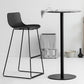 Modern Style Plastic Armless Stools Low Back Counter Stools with Metal Base Clearhalo 'Bar Furniture' 'Bar Stools' 'bar_stools' 'furn' 'furn_bar_stools' 'Furniture' 'furniture_bar_stools' 'Kitchen & Dining Furniture' 4780490