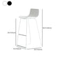 Modern Style Plastic Armless Stools Low Back Counter Stools with Metal Base Clearhalo 'Bar Furniture' 'Bar Stools' 'bar_stools' 'furn' 'furn_bar_stools' 'Furniture' 'furniture_bar_stools' 'Kitchen & Dining Furniture' 4780513