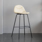 Minimalist Style Leather Counter Stool Low Back Stools with Metal Legs Off-White 1 Piece Clearhalo 'Bar Furniture' 'Bar Stools' 'bar_stools' 'furn' 'furn_bar_stools' 'Furniture' 'furniture_bar_stools' 'Kitchen & Dining Furniture' 4780516
