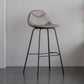 Minimalist Style Leather Counter Stool Low Back Stools with Metal Legs Brown 1 Piece Clearhalo 'Bar Furniture' 'Bar Stools' 'bar_stools' 'furn' 'furn_bar_stools' 'Furniture' 'furniture_bar_stools' 'Kitchen & Dining Furniture' 4780520